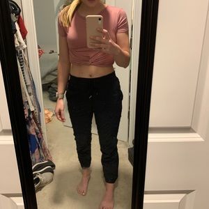 Pink crop top